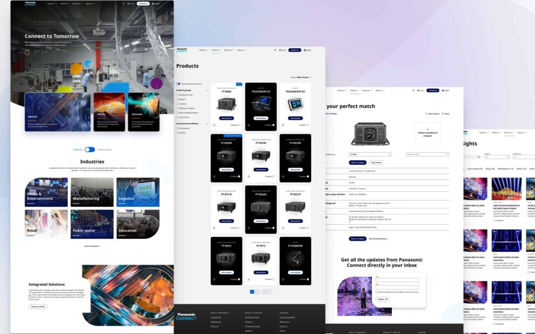 A new web platform for Panasonic Connect Europe